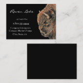 Classy Black Bison, Buffalo Business Card 名刺 (正面/裏面)