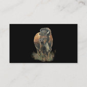 Classy Black Bison, Buffalo Business Card 名刺 (裏面)