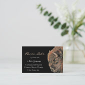 Classy Black Bison, Buffalo Business Card 名刺 (スタンド正面)