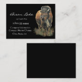 Classy Black Bison, Buffalo Business Card 名刺 (正面/裏面)