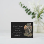 Classy Black Bison, Buffalo Business Card 名刺 (スタンド正面)