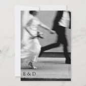 Classy Black & White Wedding Invitation 招待状 (裏面)