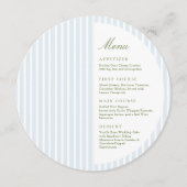 Classy Blue Stripes Half Circle メニュー (正面)