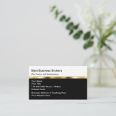 Classy Business Broker Marketing Business Cards 名刺 (スタンド正面)