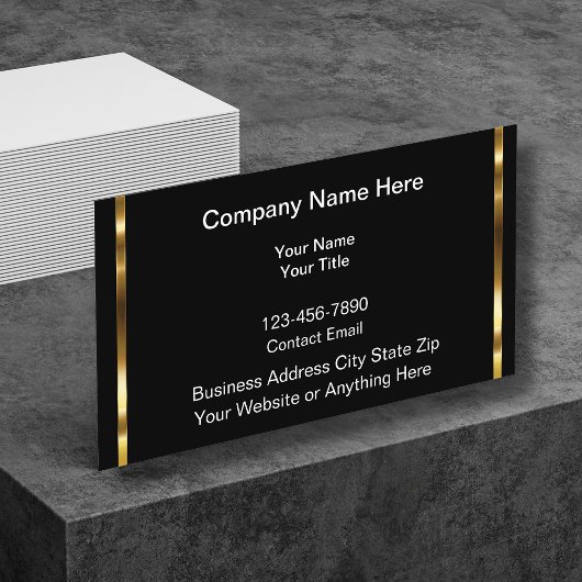 Classy Business Profile Contact Cards 名刺