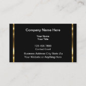 Classy Business Profile Contact Cards 名刺 (正面)