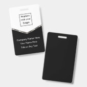 Classy Business Staff Name ID or Event Badges バッジ (正面＆裏面)