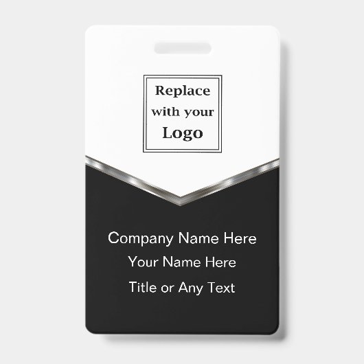 Classy Business Staff Name ID or Event Badges バッジ (正面)