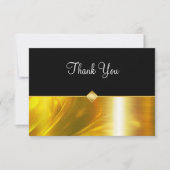 Classy Business Thank You Card Gold Tone サンキューカード (正面)