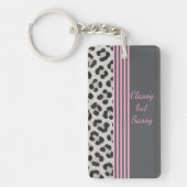 Classy but Sassy Leopard Print Keychain キーホルダー (正面)