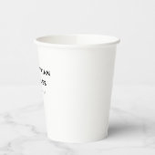 Classy Candle Black White Simple 紙コップ (左)