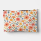 Classy Chic Floral Art Pattern Toiletry Bag アクセサリーポーチ (裏面)