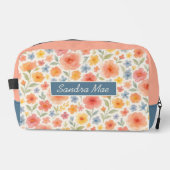 Classy Chic Floral Art Pattern Toiletry Bag ドップキット (正面)