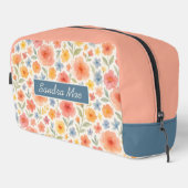 Classy Chic Floral Art Pattern Toiletry Bag ドップキット (右コーナー)