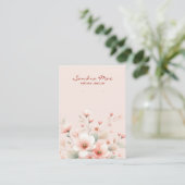 Classy Chic Floral Earring Jewelry Display Card 名刺 (スタンド正面)
