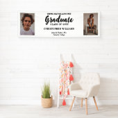 Classy Class of 2023 Script文字2写真 – 白 横断幕 (インサイチュ)