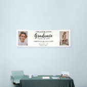 Classy Class of 2023 Script文字2写真 – 白 横断幕 (トレードショー)