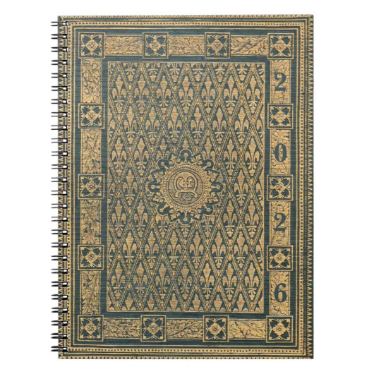 Classy & Classic Fleur-de-Lis 2026 Journal ノートブック (正面)