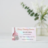 Classy Cleaning Services 名刺 (スタンド正面)