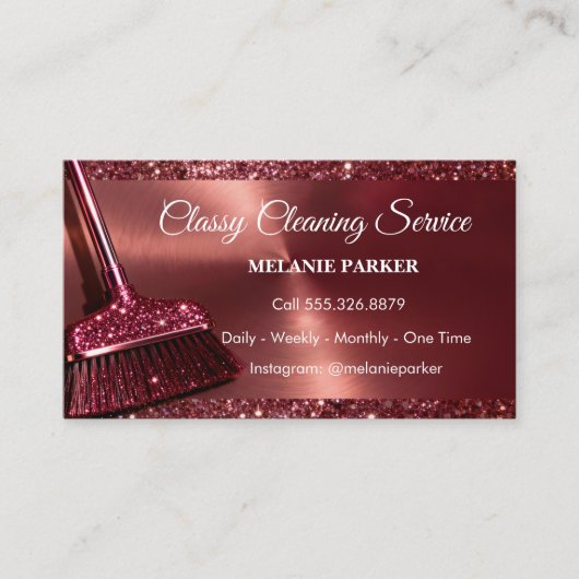 Classy Cleaning Services 名刺 (正面)