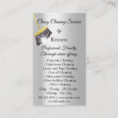 Classy Cleaning Services House保のQRCode金ゴールド 名刺 (正面)