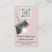 Classy Cleaning Services House's QRCode保 Pink 名刺 (裏面)