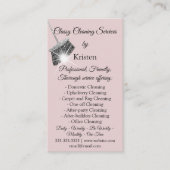 Classy Cleaning Services House's QRCode保 Pink 名刺 (正面)