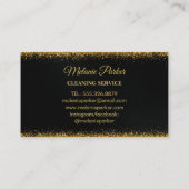 Classy Cleaning Services Logo Maid gold 名刺 (裏面)