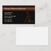 Classy Cleaning Services Modern 名刺 (正面/裏面)