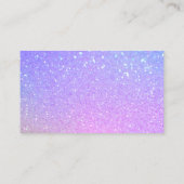 Classy Cleaning Services Rainbow Spark Glitter 名刺 (裏面)