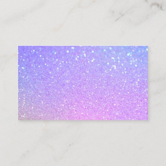 Classy Cleaning Services Rainbow Spark Glitter 名刺 (裏面)