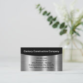 Classy Cool Construction Business Profile Cards 名刺 (スタンド正面)
