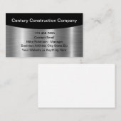 Classy Cool Construction Business Profile Cards 名刺 (正面/裏面)