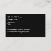 Classy Cool Sleek Modern Automotive Business Cards 名刺 (裏面)