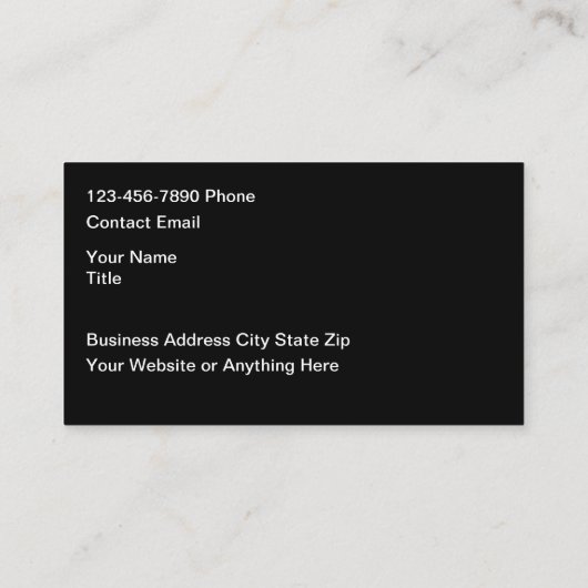 Classy Cool Sleek Modern Automotive Business Cards 名刺 (裏面)