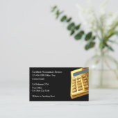 Classy CPA Accountant Business Cards 名刺 (スタンド正面)