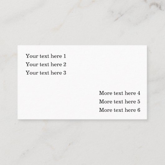 Classy Crystalエレガントの名きらきら光る刺 名刺 (裏面)