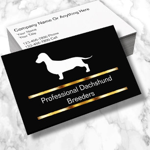 Classy Dachshundブリーダーの名刺 名刺