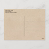 Classy December Wreath With White Bow Watercolor シーズンポストカード (裏面)