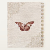 Classy decorative floral on kraft paper Rustic プランナー手帳 (裏面)