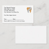 Classy Dentist Office Dental Appointment Cards 予約カード (正面/裏面)