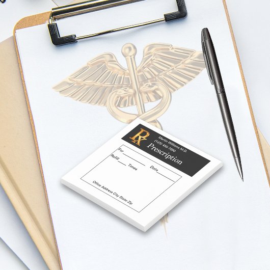 Classy Doctor Prescription Post It Notespads ポストイット