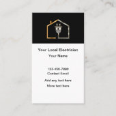 Classy Electrician Theme Vertical Business Cards 名刺 (正面)