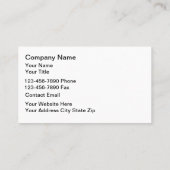 Classy Elegant Attorney Business Cards Design 名刺 (裏面)