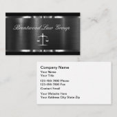Classy Elegant Attorney Business Cards Design 名刺 (正面/裏面)