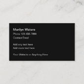 Classy Elegant Gold Design Elements  名刺 (裏面)