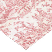 Classy Elegant Vintage Red French Country Toile テーブルクロス (アングル)