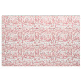 Classy Elegant Vintage Red French Country Toile ファブリック (ヤード)