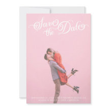 Classy Elegant Vintage Script Save The Date Card