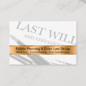 Classy Estate Will And Trust Attorney 名刺 (正面)
